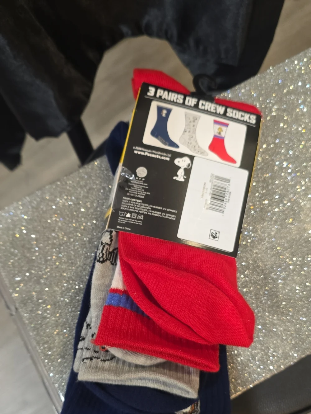 Peanuts 3-Pack Crew Socks
